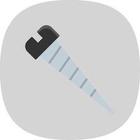 Screw Flat Curve Icon Design vector