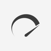 Speedometer icon. car speed, speed indicator symbol sign vector