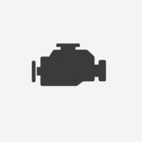 Car engine, motor icon symbol sign vector