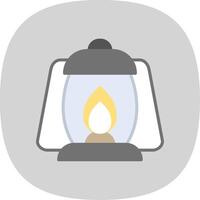 Lamps Flat Curve Icon Design vector