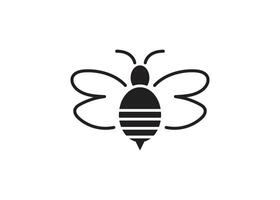 Bee icon design template isolated vector