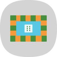 tablero juegos plano curva icono diseño vector