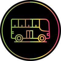 ciudad autobús línea degradado debido color icono diseño vector