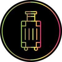 Luggage Line Gradient Due Color Icon Design vector