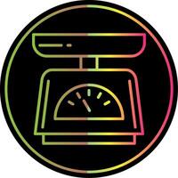 Weighing Line Gradient Due Color Icon Design vector