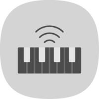 Keyboard Flat Curve Icon Design vector