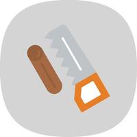 Woodworking Flat Curve Icon Design vector