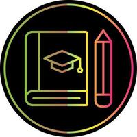 Treatise Line Gradient Due Color Icon Design vector