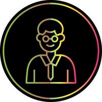 Professor Line Gradient Due Color Icon Design vector