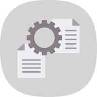 File Management Flat Curve Icon Design vector