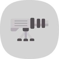 Gun Flat Curve Icon Design vector