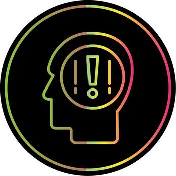 Good Idea Line Gradient Due Color Icon Design vector