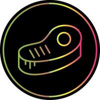 Steak Line Gradient Due Color Icon Design vector