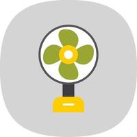 Fan Flat Curve Icon Design vector