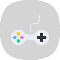 Controller Flat Curve Icon Design vector