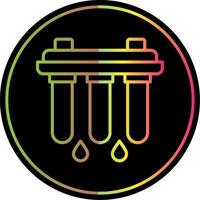 Water Filter Line Gradient Due Color Icon Design vector
