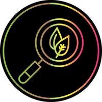 Natural Research Line Gradient Due Color Icon Design vector