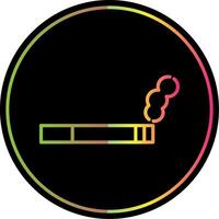 Smoking Line Gradient Due Color Icon Design vector