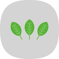 Croton Flat Curve Icon Design vector