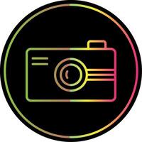 Digital Camera Line Gradient Due Color Icon Design vector