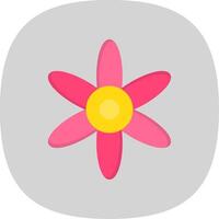 Amaryllis Flat Curve Icon Design vector