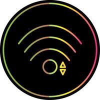 Wifi Line Gradient Due Color Icon Design vector