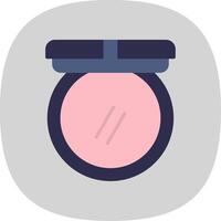 Blush Flat Curve Icon Design vector