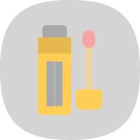 Concealer Flat Curve Icon Design vector