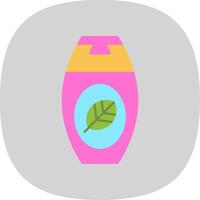 Shampoo Flat Curve Icon Design vector