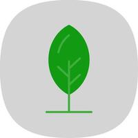 Leaf Flat Curve Icon Design vector