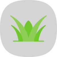 Grass Flat Curve Icon Design vector