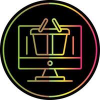 Logistics Line Gradient Due Color Icon Design vector