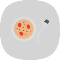 Petri Dish Flat Curve Icon Design vector