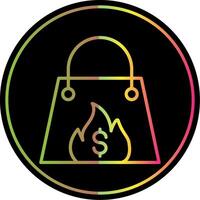 Hot Price Line Gradient Due Color Icon Design vector