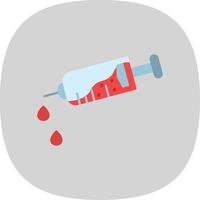 Injection Flat Curve Icon Design vector