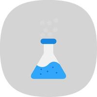 Chemicals Flat Curve Icon Design vector