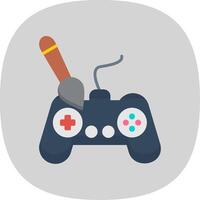 Controller Flat Curve Icon Design vector