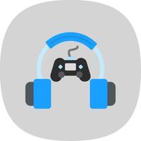 Esports Flat Curve Icon Design vector