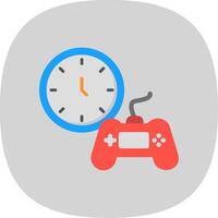 Time Flat Curve Icon Design vector