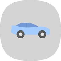 Car Flat Curve Icon Design vector