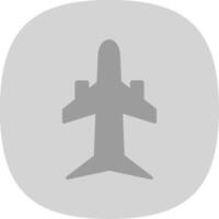 Plane Flat Curve Icon Design vector