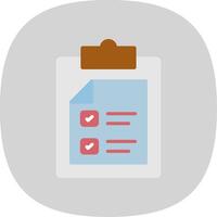 Passed Flat Curve Icon Design vector