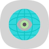 Internet Flat Curve Icon Design vector