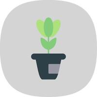 Plant Flat Curve Icon Design vector