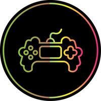 Game Line Gradient Due Color Icon Design vector