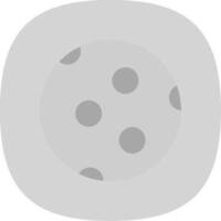 Moon Flat Curve Icon Design vector