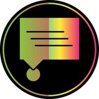 Message Glyph Due Color Icon Design vector