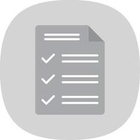 Customs Declaration Flat Curve Icon Design vector