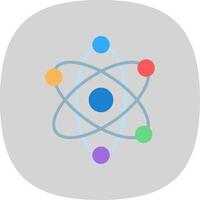 Physics Flat Curve Icon Design vector