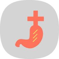 Gastroenterlogy Flat Curve Icon Design vector